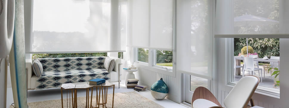 Interior White Shades in Tampa Florida house