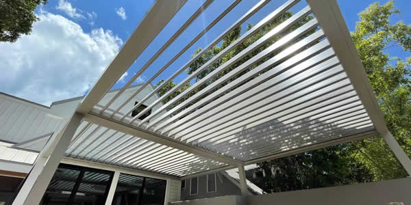 Tampa Bay louvered roof pergola, Southwest Florida