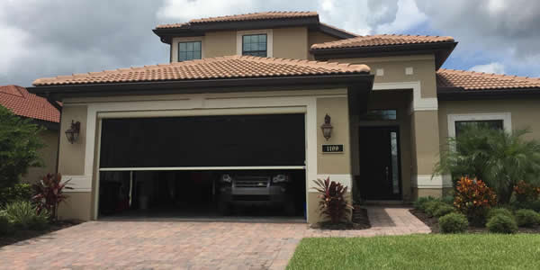 Sarasota Motorized Garage Door Screen, Tampa, FL